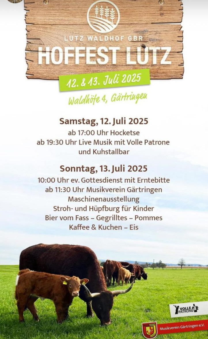 Erntbittgottesdienst beim Hoffest Lutz